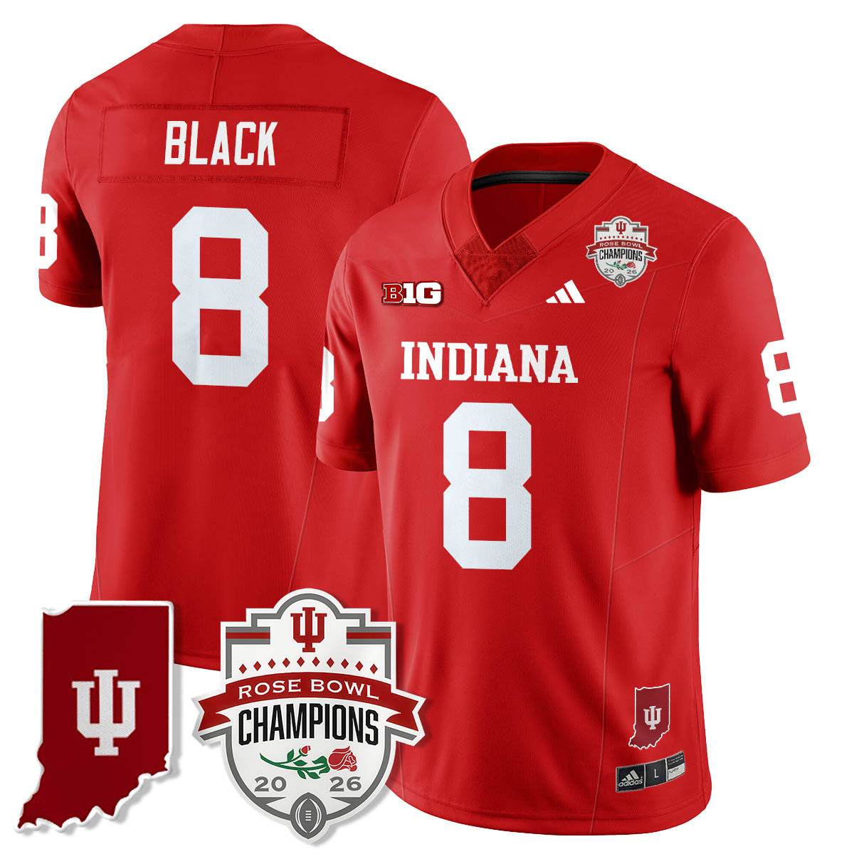 Indiana Hoosiers Vapor Limited Football Jersey - Rose Bowl Champions-Cuztomshoes