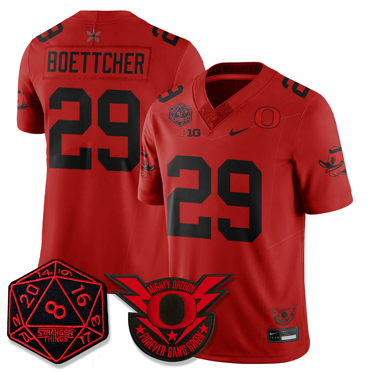 Oregon Ducks Stranger Things Vapor Limited Jersey