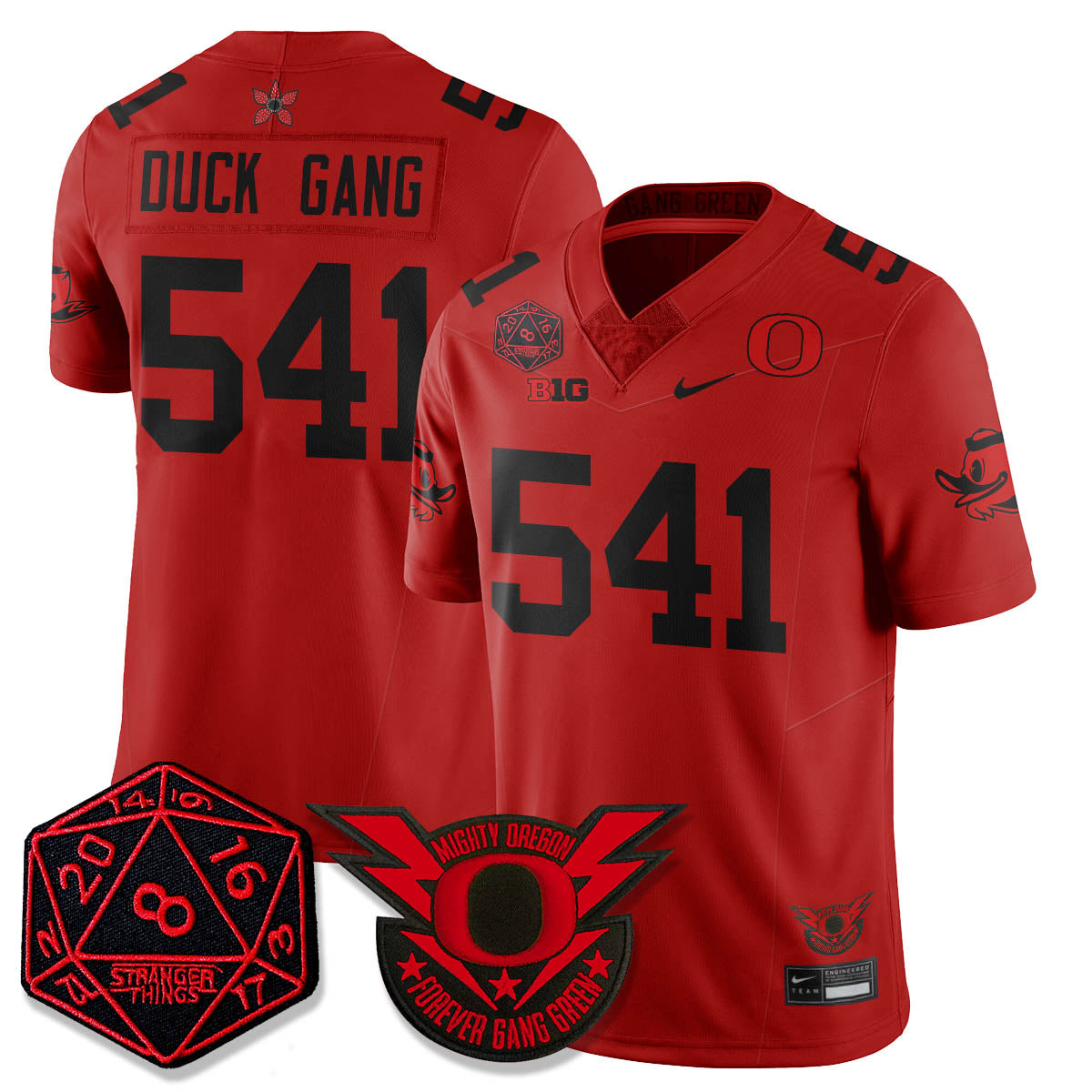 Oregon Ducks Stranger Things Vapor Limited Jersey