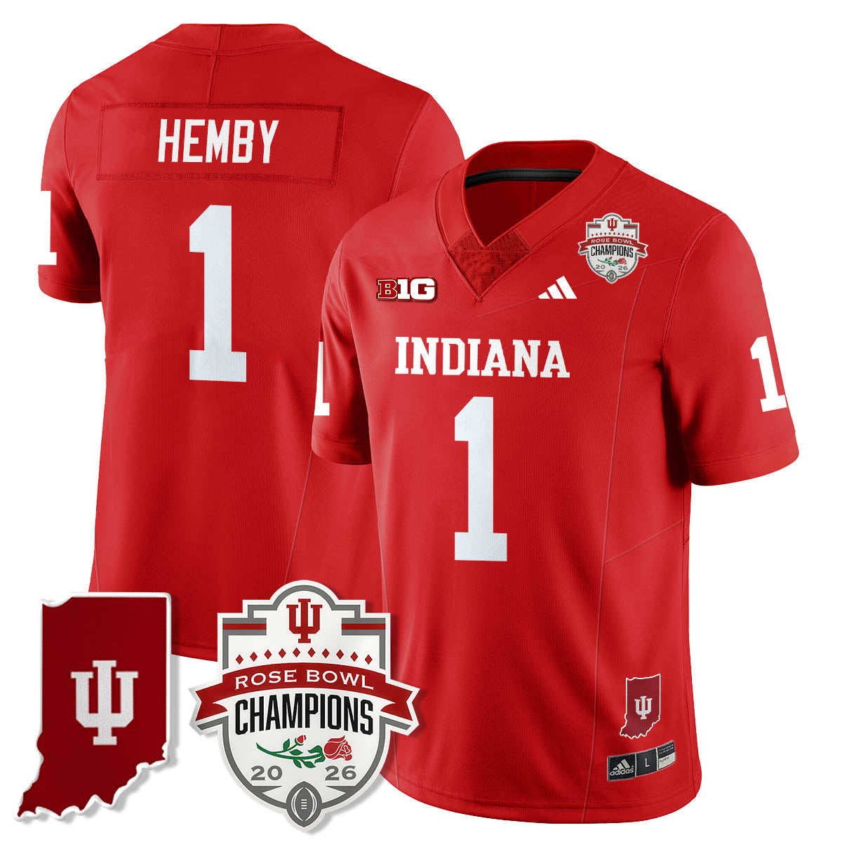 Indiana Hoosiers Vapor Limited Football Jersey - Rose Bowl Champions-Cuztomshoes