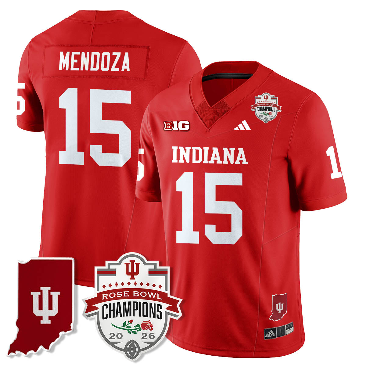 Indiana Hoosiers Vapor Limited Football Jersey - Rose Bowl Champions-Cuztomshoes