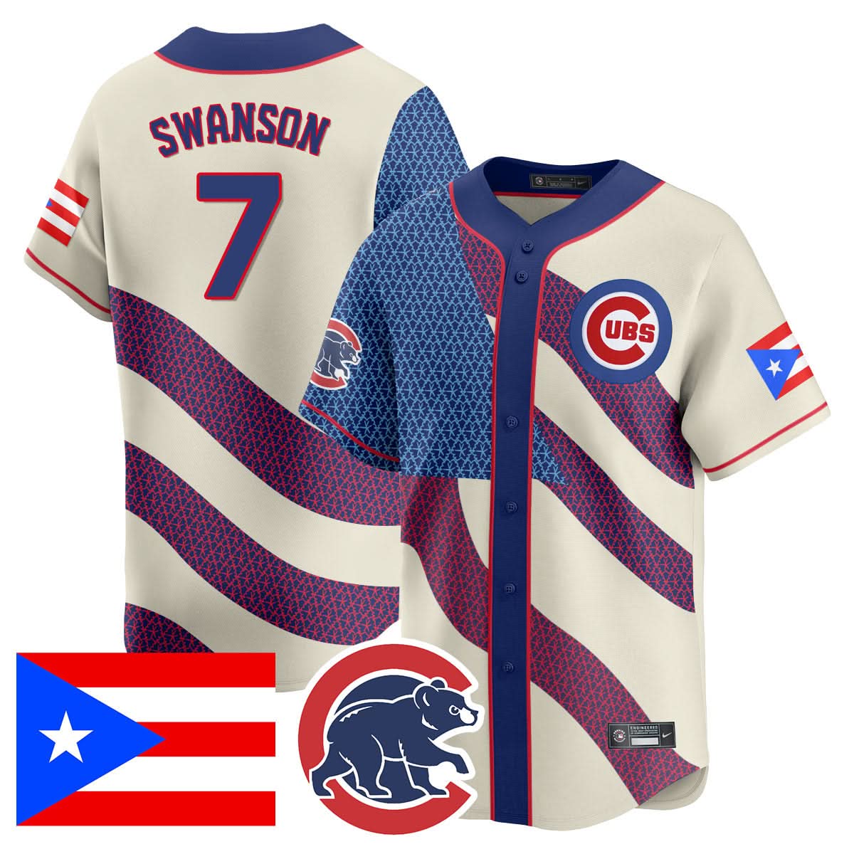 Chicago Cubs Puerto Rican Heritage Jersey - Stitched