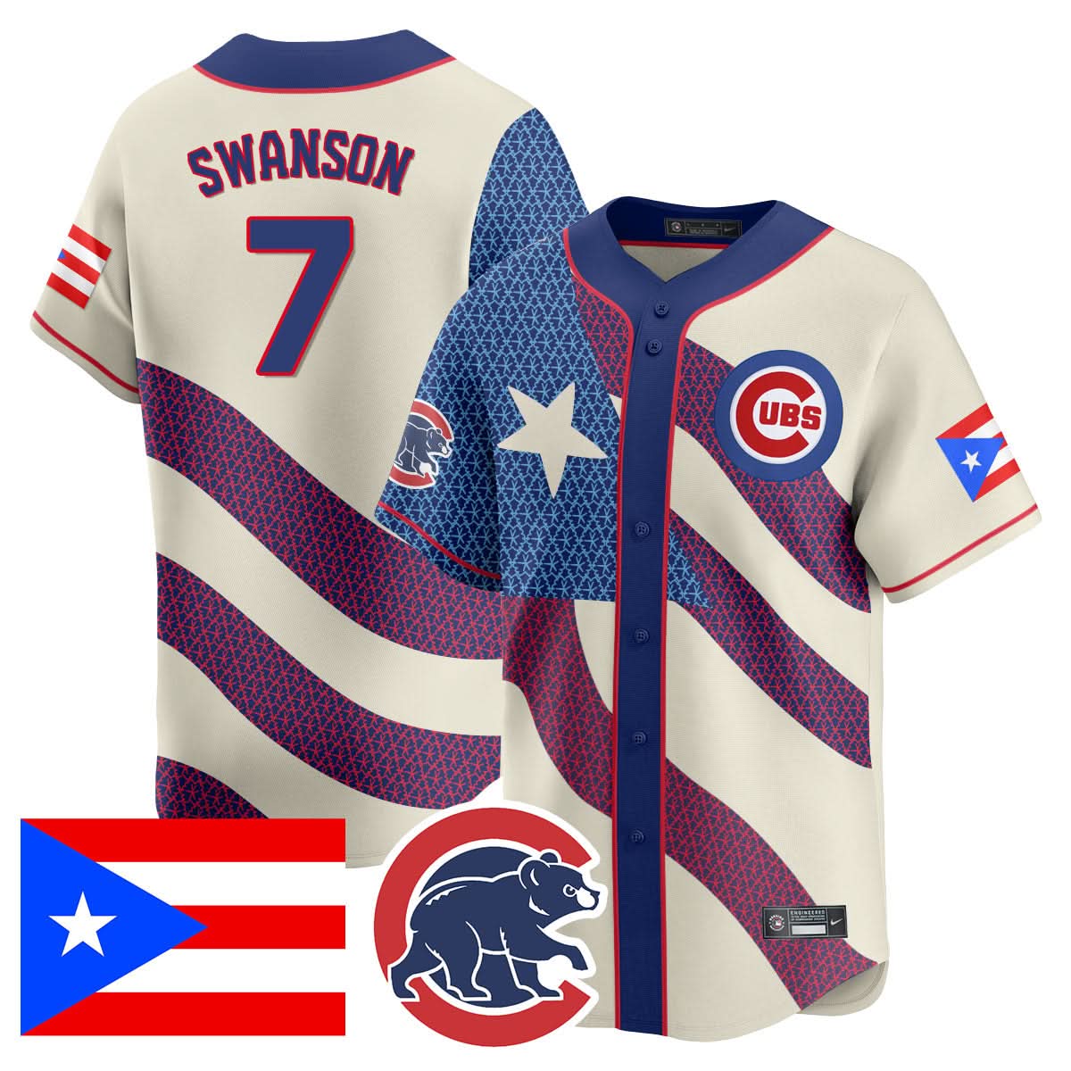 Chicago Cubs Puerto Rican Heritage Jersey V2 - Stitched