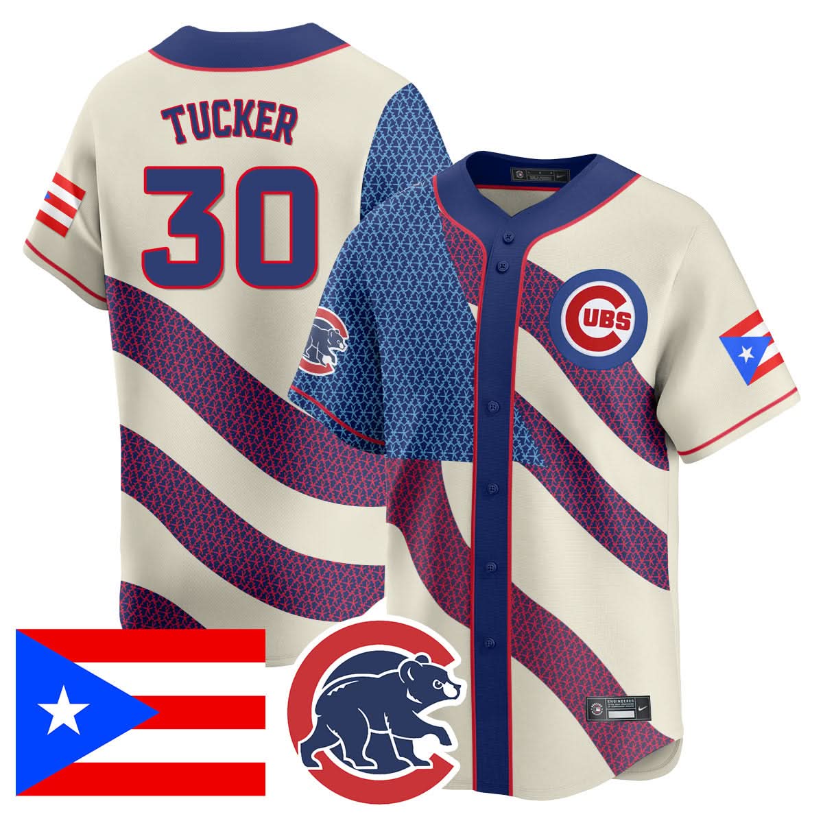 Chicago Cubs Puerto Rican Heritage Jersey - Stitched