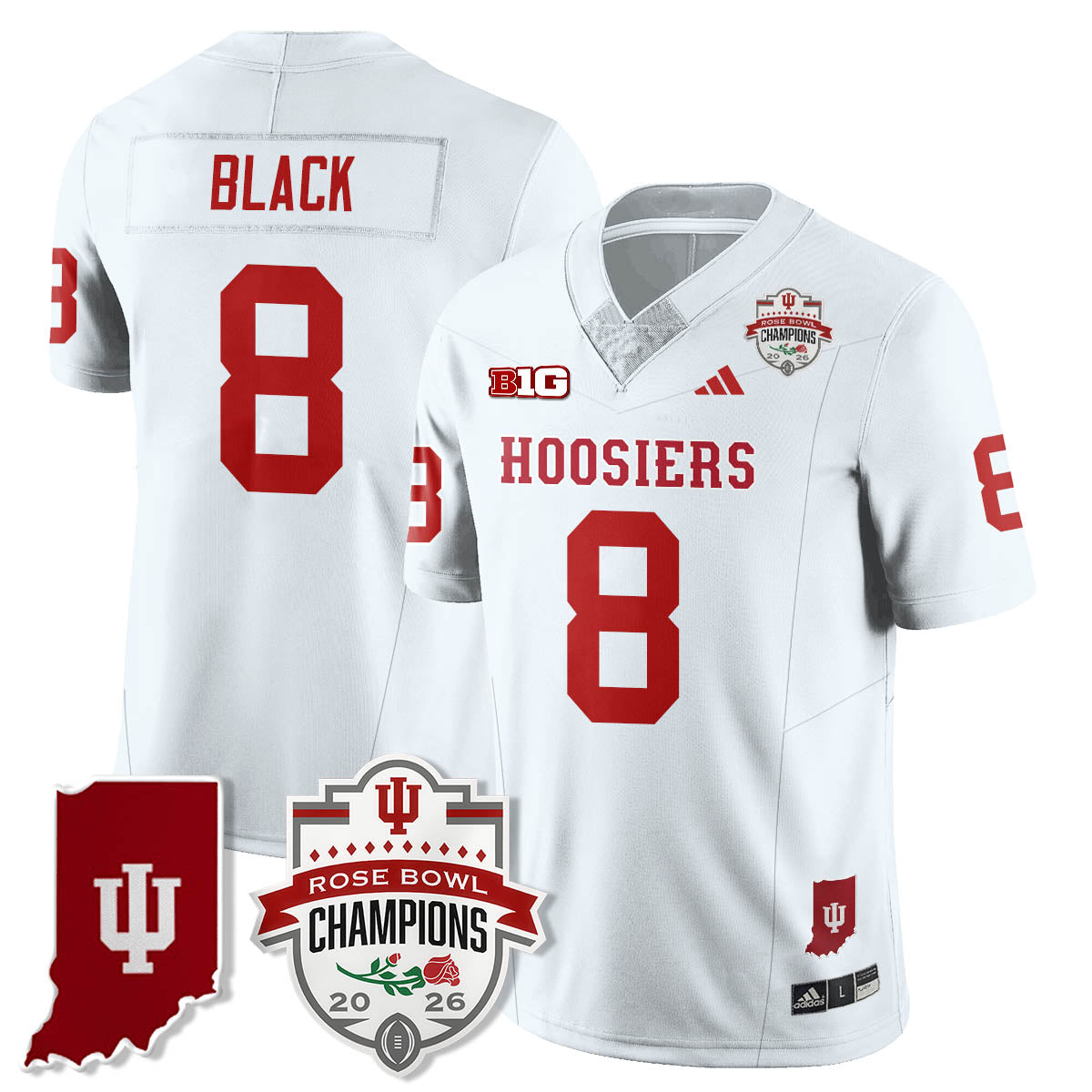 Indiana Hoosiers Vapor Limited Football Jersey - Rose Bowl Champions-Cuztomshoes