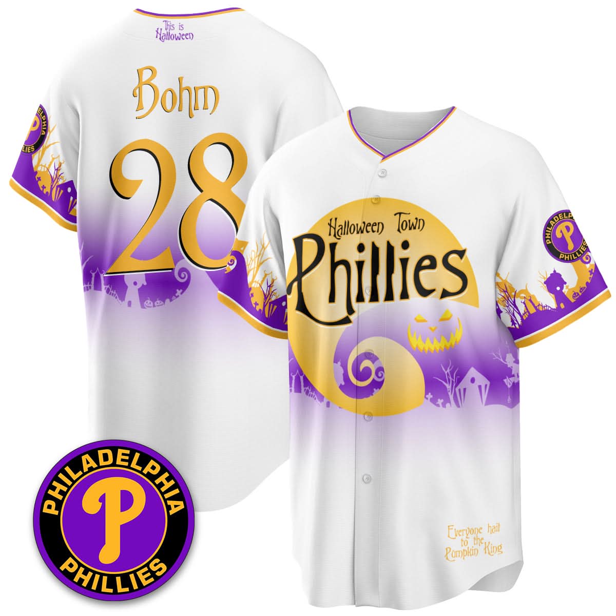 Philadelphia Phillies "Halloween Town" Limited Jersey - Stitched