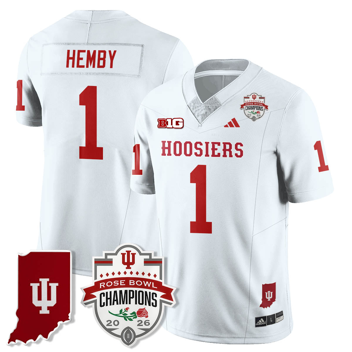 Indiana Hoosiers Vapor Limited Football Jersey - Rose Bowl Champions-Cuztomshoes