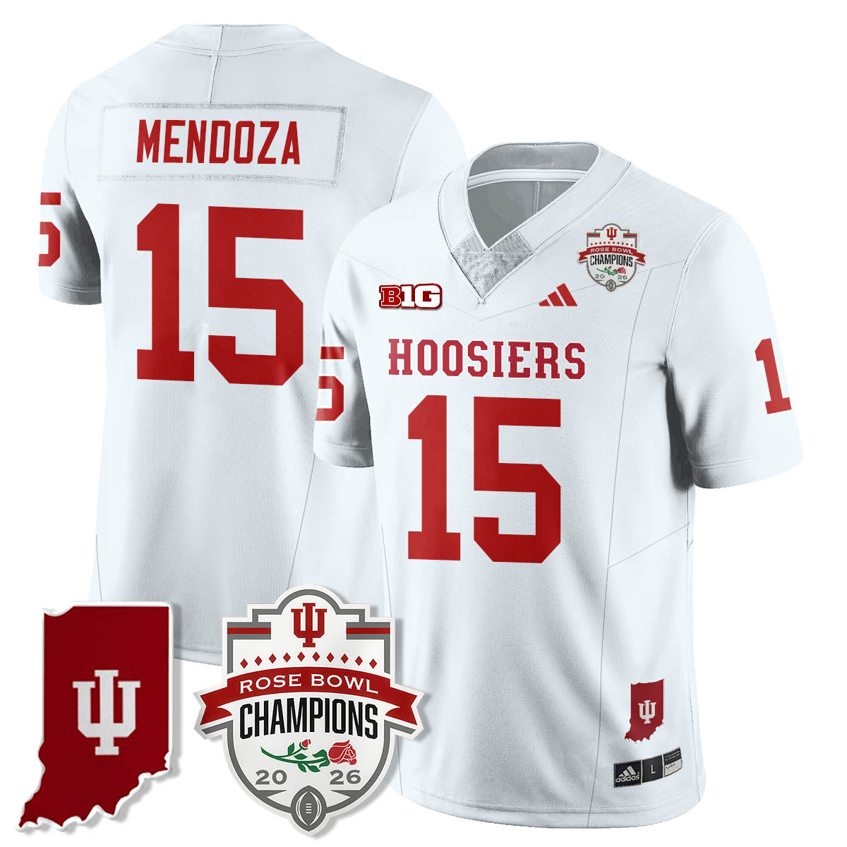 Indiana Hoosiers Vapor Limited Football Jersey - Rose Bowl Champions-Cuztomshoes