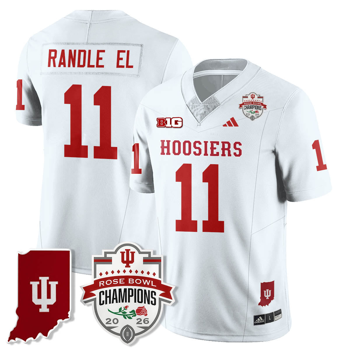 Indiana Hoosiers Vapor Limited Football Jersey - Rose Bowl Champions-Cuztomshoes