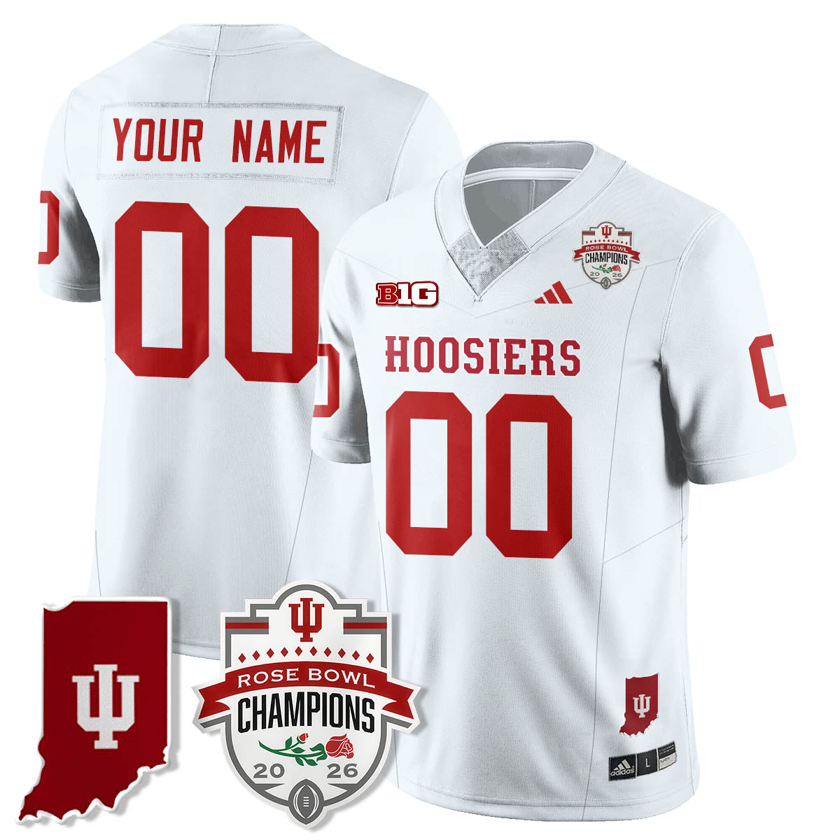 Indiana Hoosiers Vapor Limited Football Jersey - Rose Bowl Champions-Cuztomshoes
