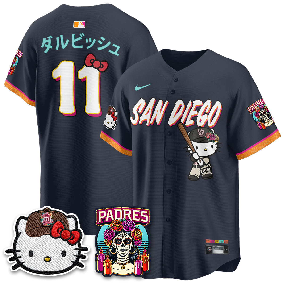 San Diego Padres 2026 City Connect x Meow KT Vapor Limited Jersey - Stitched