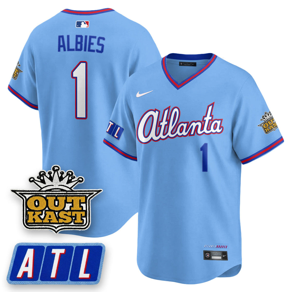 Atlanta Braves 2026 City Connect x Outkast Patch Vapor Limited Jersey - Stitched-Cuztomshoes