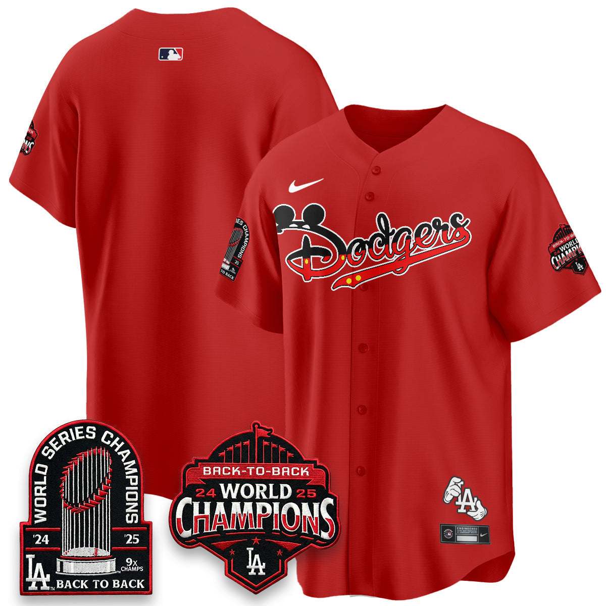 Los Angeles Dodgers x Mouse Vapor Limited Jersey- Stitched-Cuztomshoes