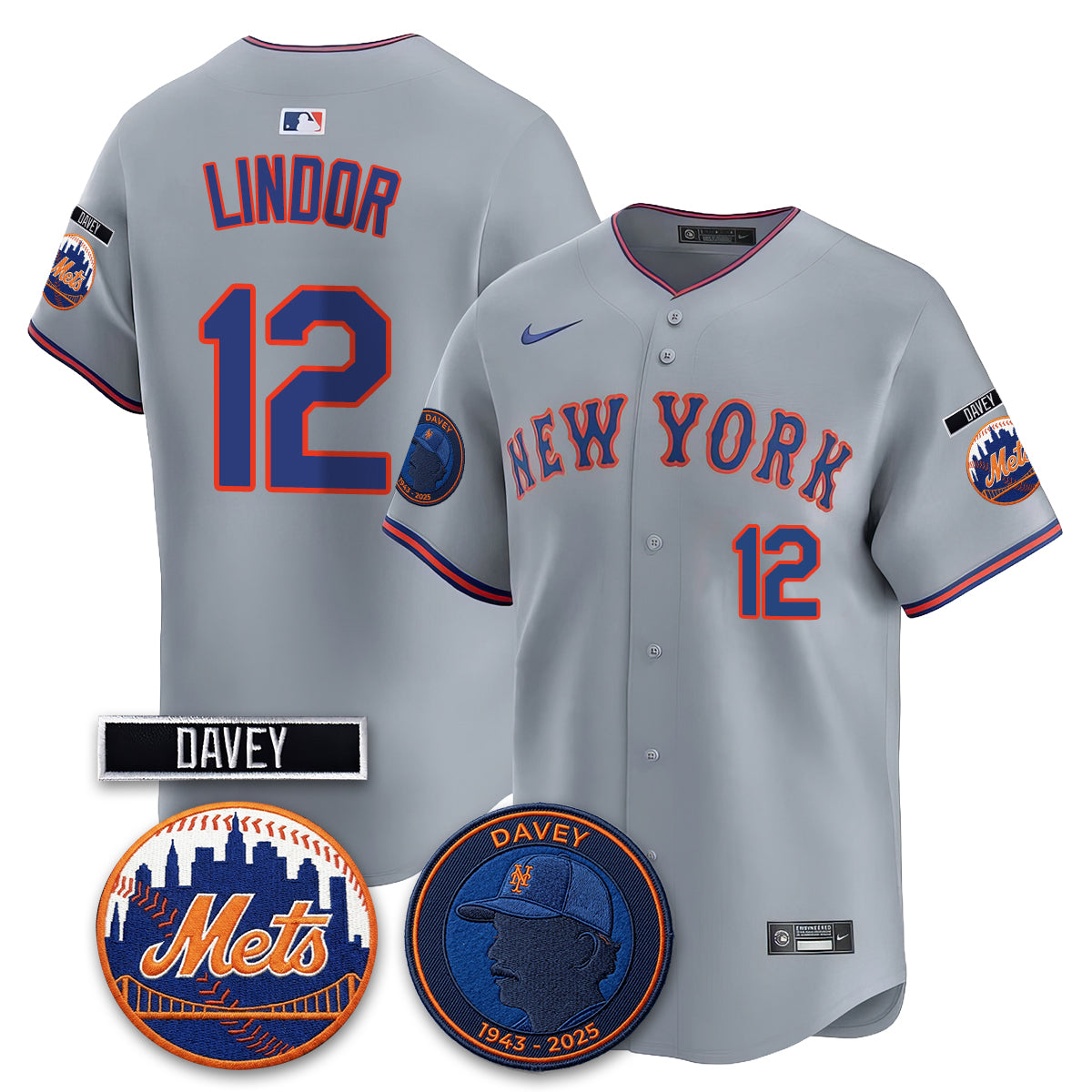 New York Mets 2026 Davey Johnson In Memoriam Vapor Limited Jersey - Stitched-Cuztomshoes