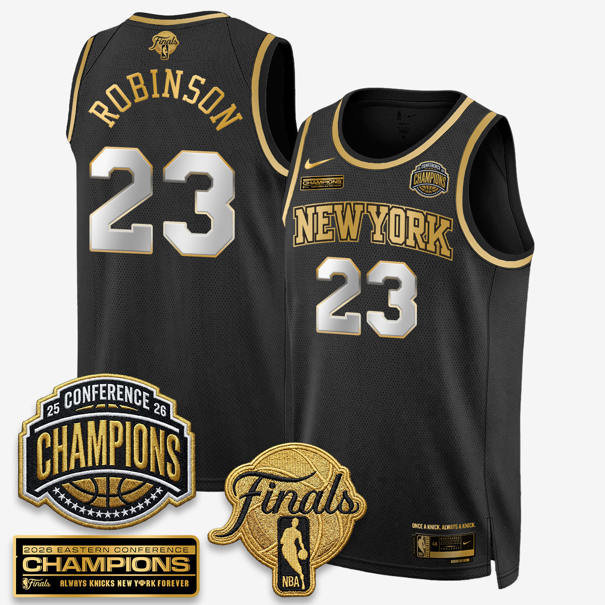 New York Knicks 2026 Basketball Eastern Conference Champions Vapor Special Edition Jersey - Stitched-Cuztomshoes