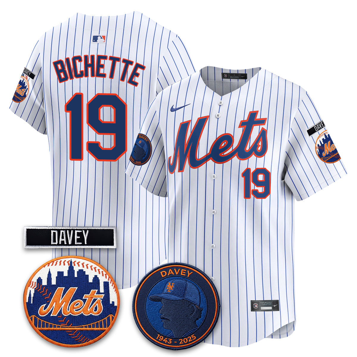 New York Mets 2026 Davey Johnson In Memoriam Vapor Limited Jersey - Stitched-Cuztomshoes