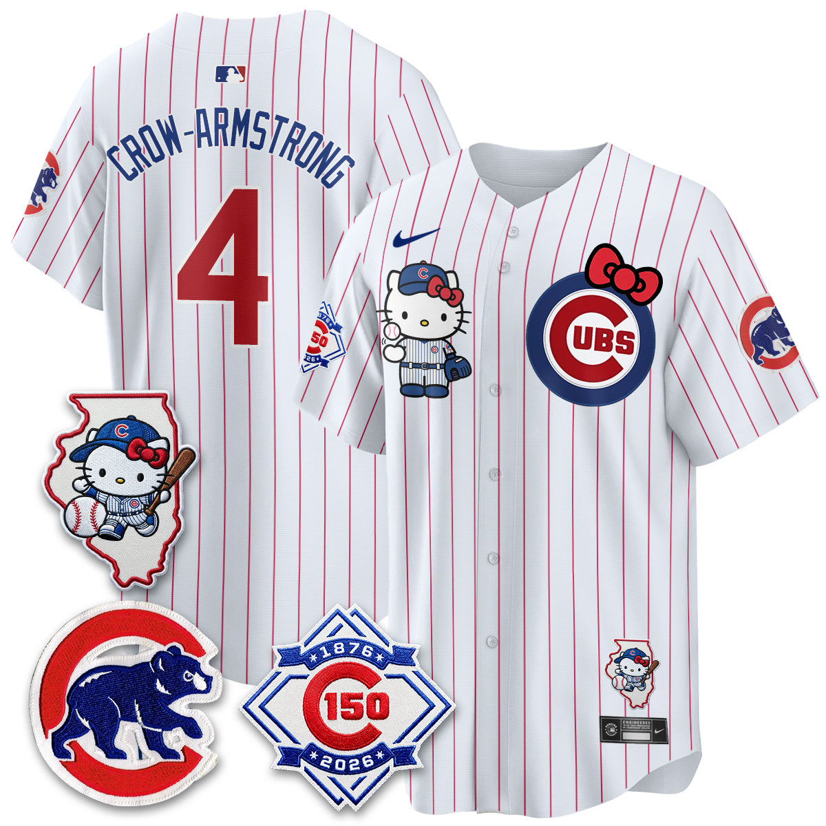Chicago Cubs x Meow KT Vapor Premier Limited Jersey - Stitched V2