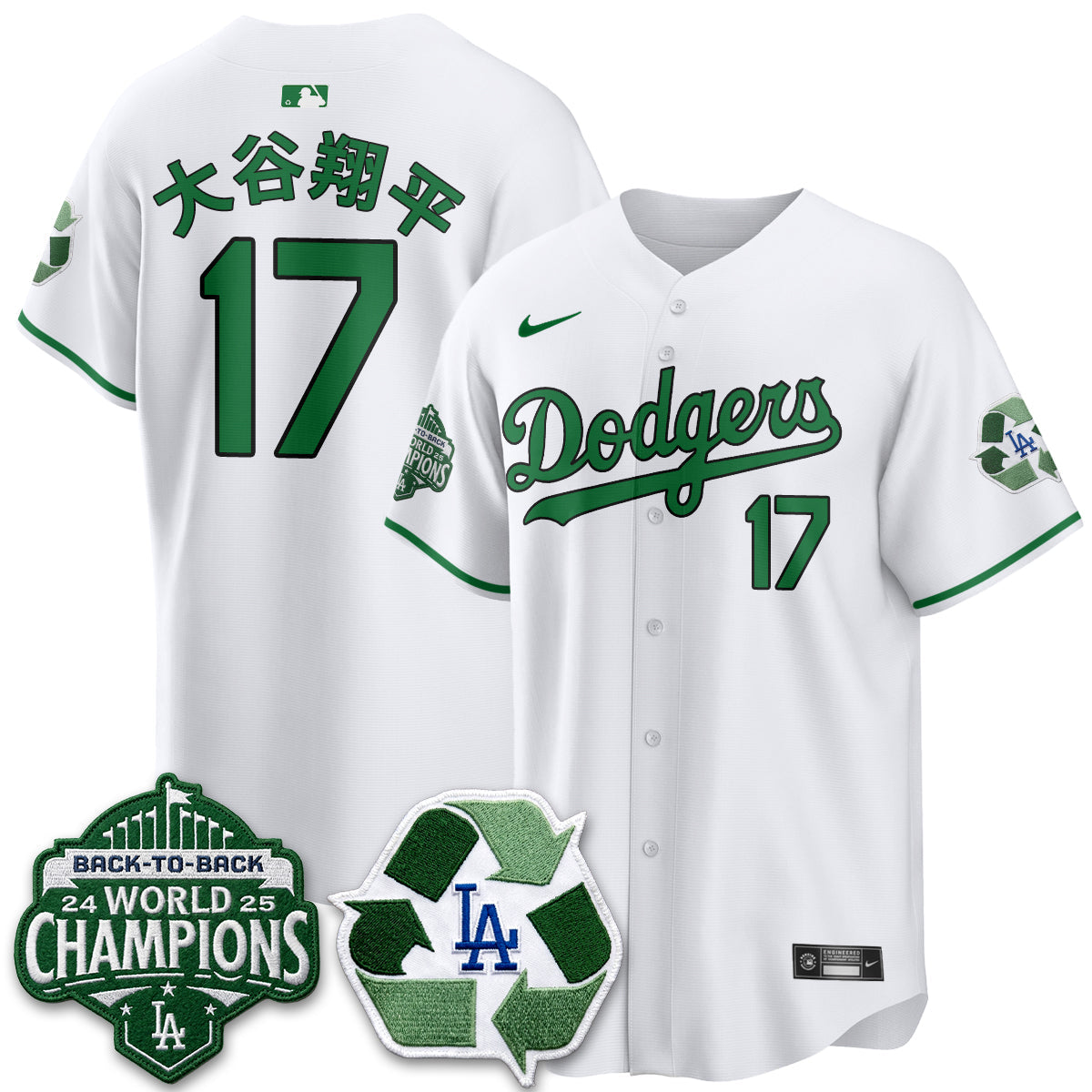 Los Angeles Dodgers Happy Earth Day Vapor Jersey -Stitched