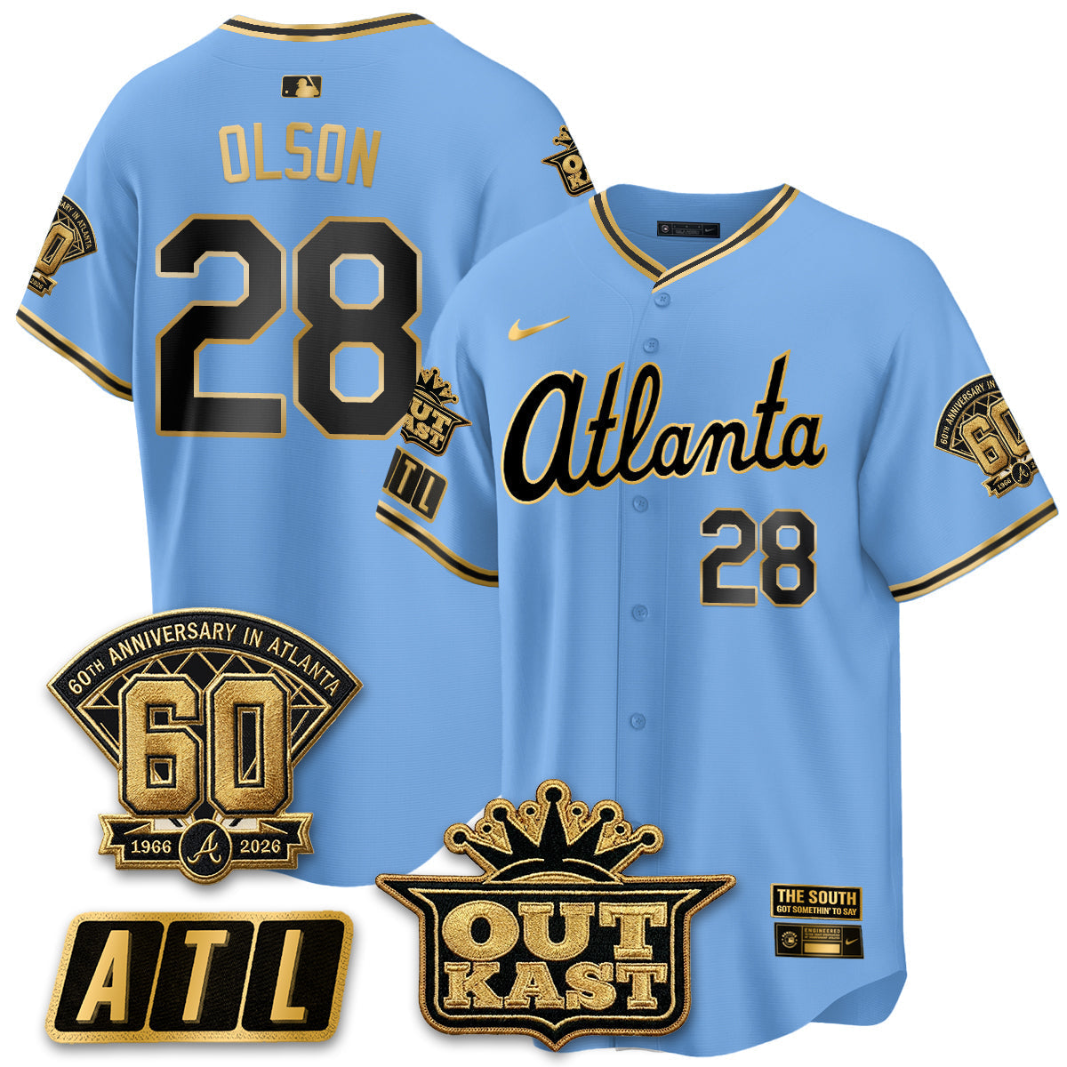 Atlanta Braves 2026 Gothic Edition Vapor Limited Jersey - Stitched