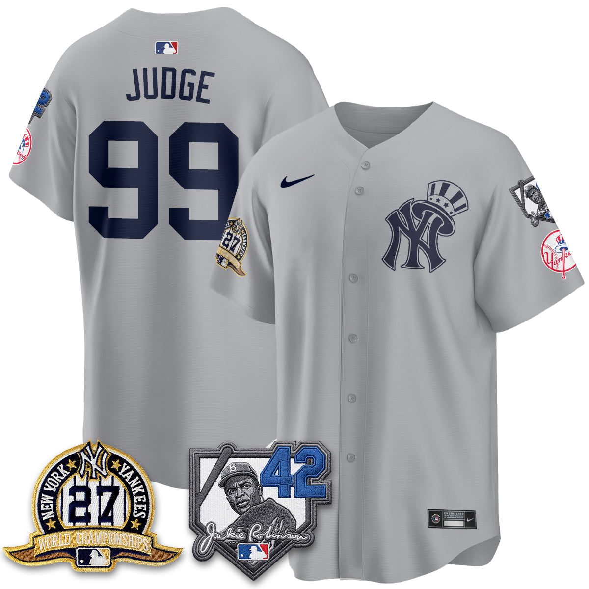 New York Yankees 2026 Jackie Robinson Day Vapor Limited Gold Edition Jersey - Stitched - V2