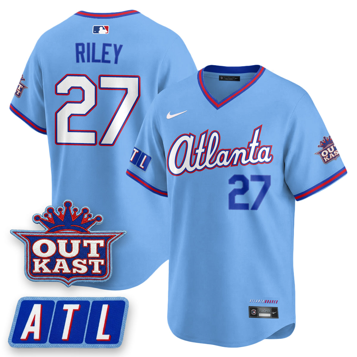 Atlanta Braves 2026 City Connect x Outkast Patch Vapor Limited Jersey - Stitched-Cuztomshoes
