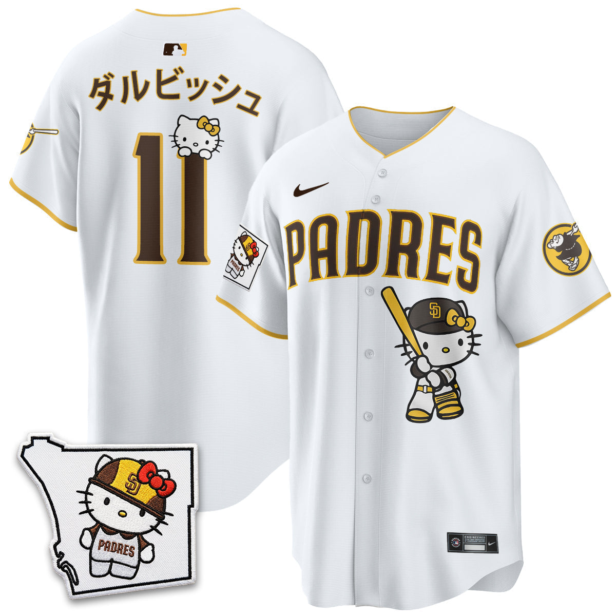 San Diego Padres x Meow KT Vapor Limited Jersey - Stitched V2