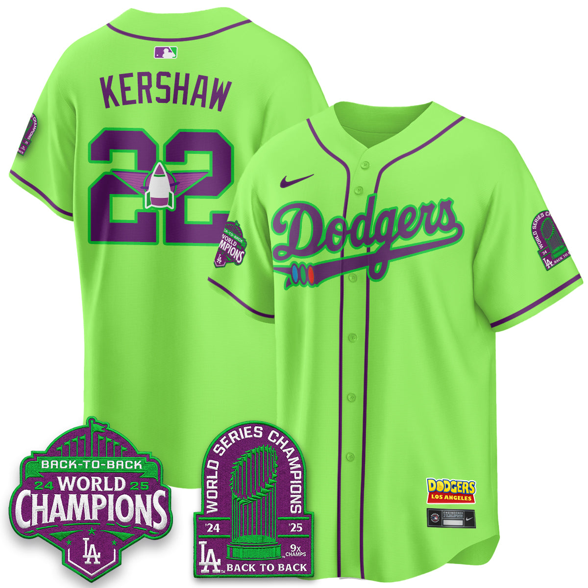 Los Angeles Dodgers 2026 Space Ranger Vapor Limited Jersey - Stitched-Cuztomshoes