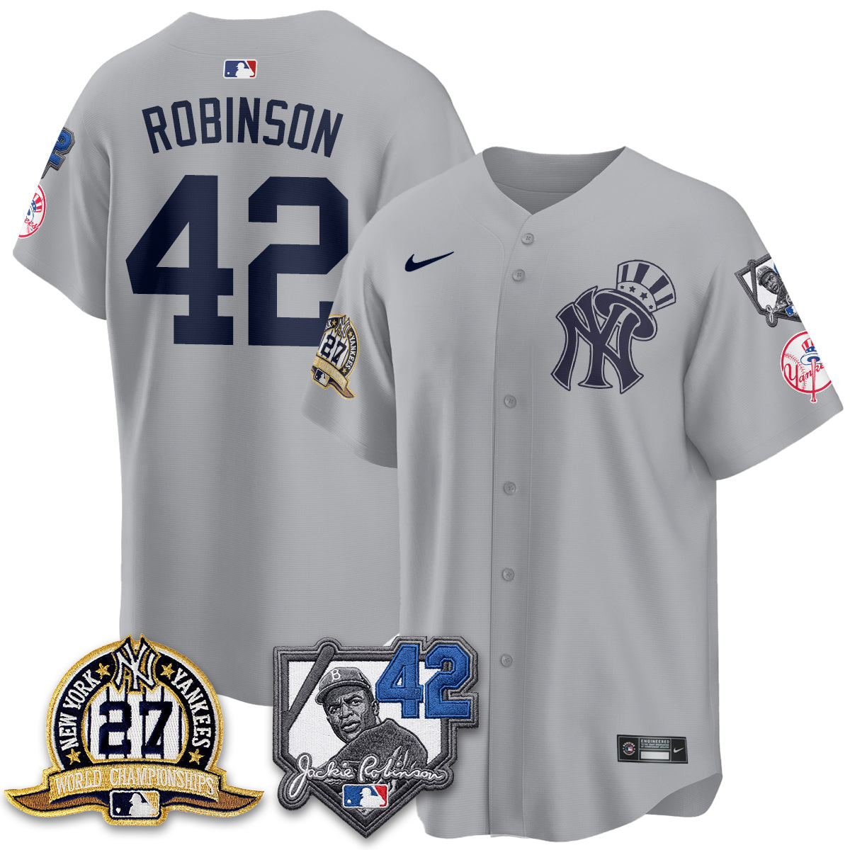 New York Yankees 2026 Jackie Robinson Day Vapor Limited Gold Edition Jersey - Stitched - V2