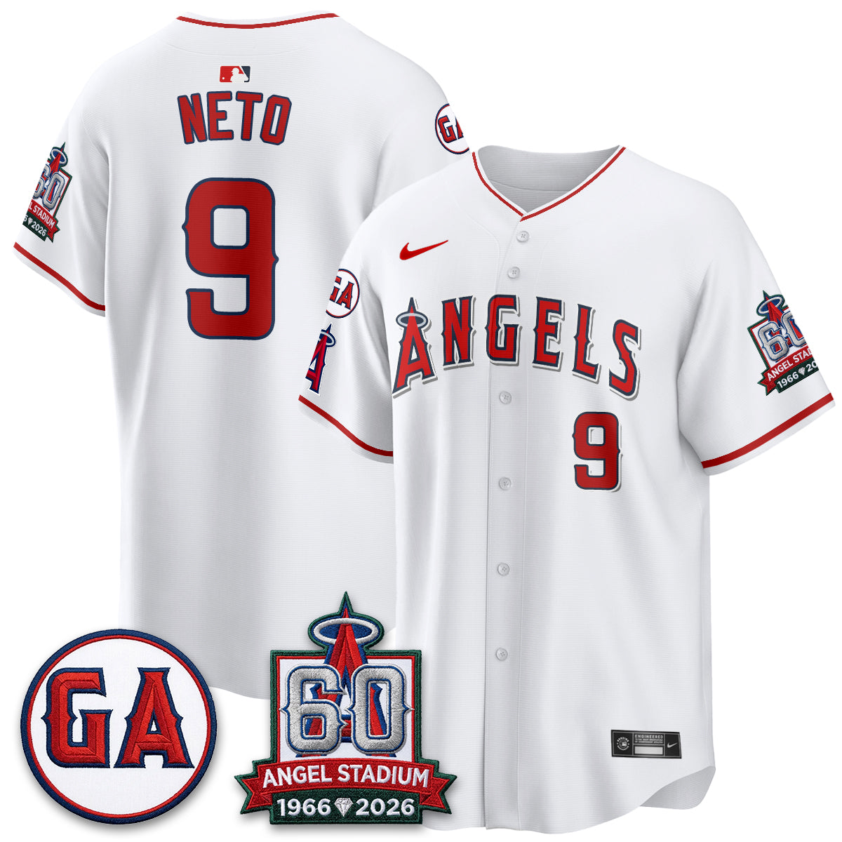 Los Angeles Angels 60th Anniversary Vapor Jersey - Stitched V3-Cuztomshoes