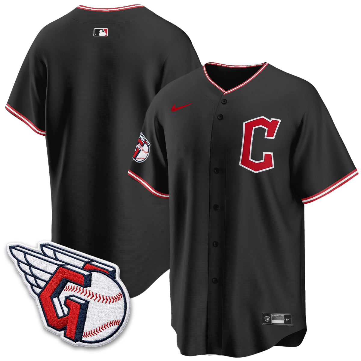 Cleveland Guardians 2026 Black Out Style Limited Vapor Jersey - Stitched