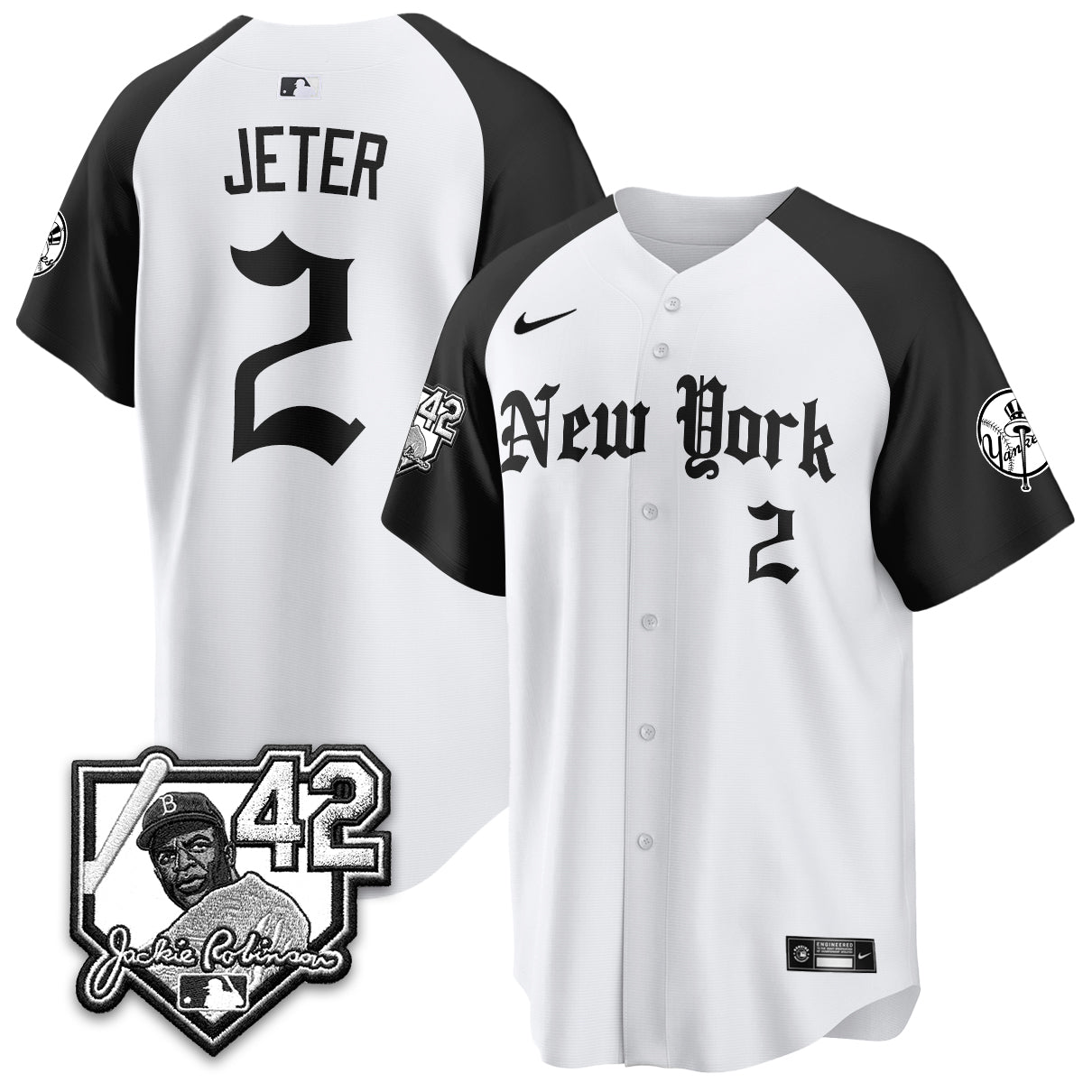 New York Yankees 2026 Jackie Robinson Day Gothic Vapor Limited Jersey - Stitched