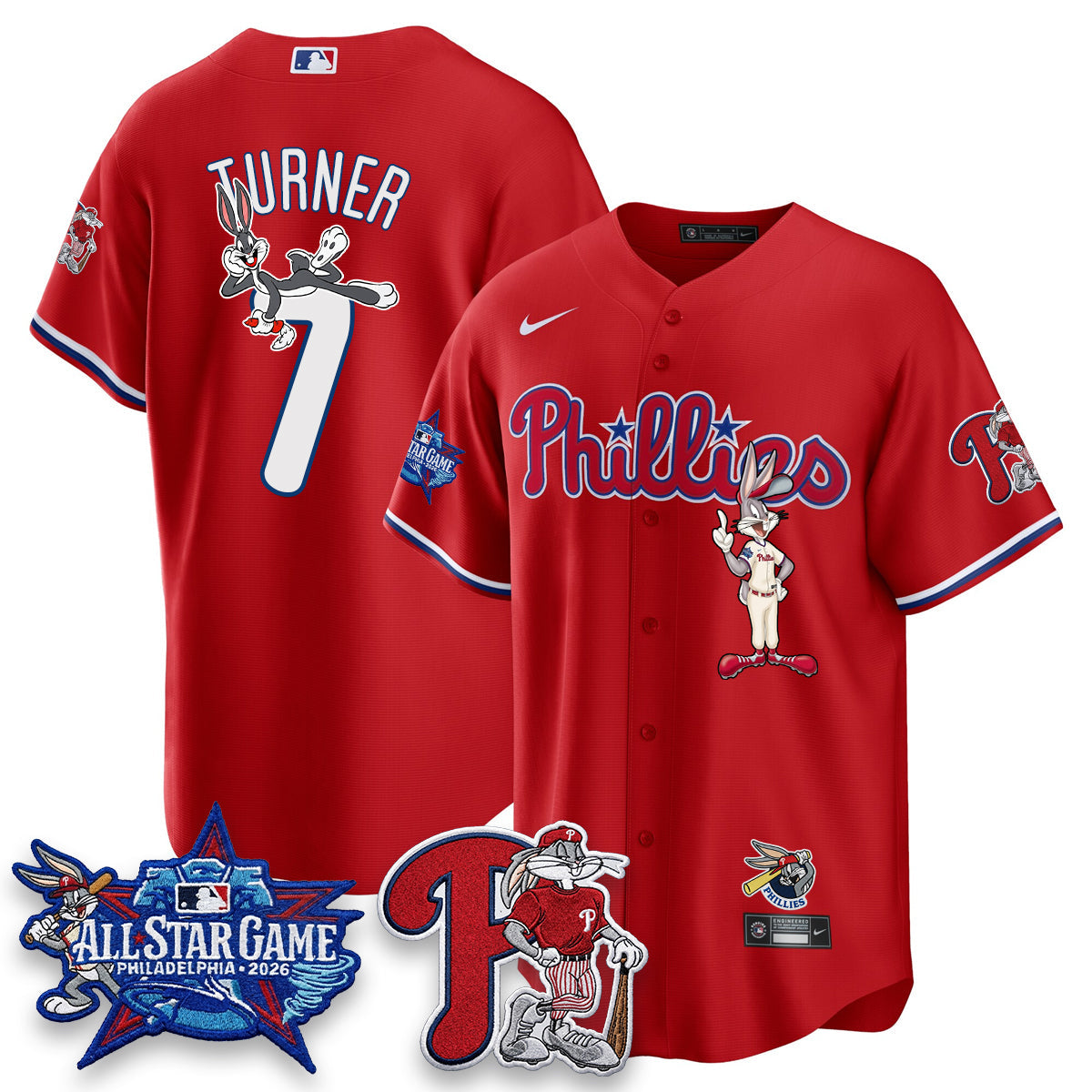 Philadelphia Phillies x Bunny Vapor Premier Limited Jersey - Stitched