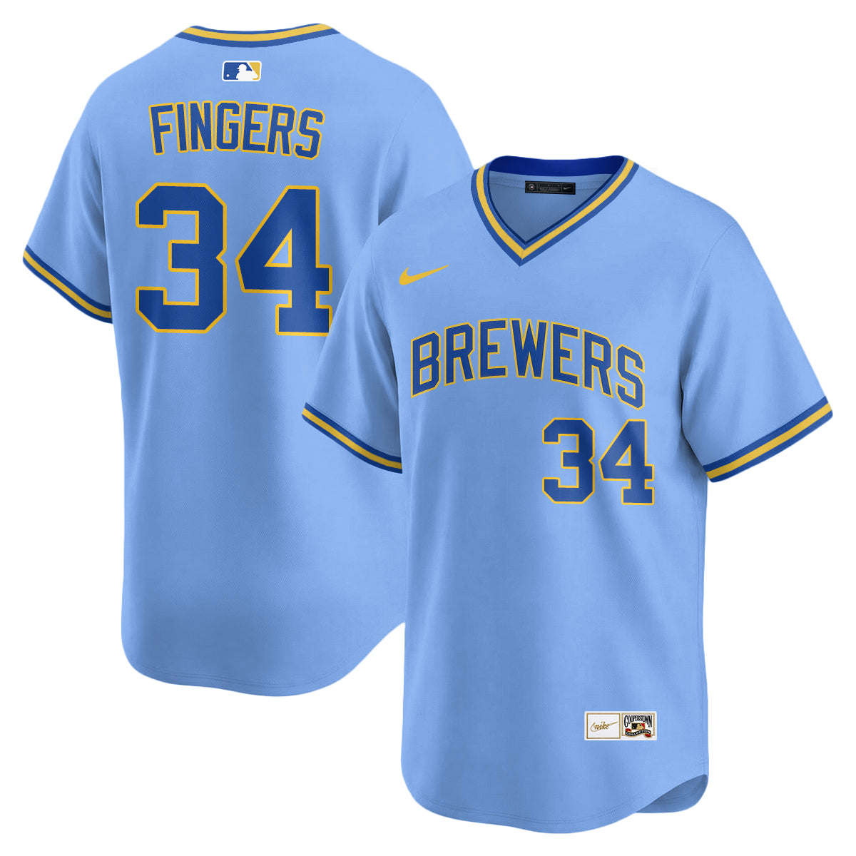 Milwaukee Brewers "Legacy Edition" Vapor Jersey - Stitched-Cuztomshoes