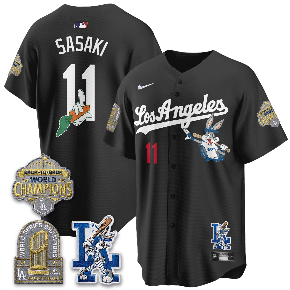 Los Angeles Dodgers Bunny Vapor Limited Jersey - Stitched-Cuztomshoes