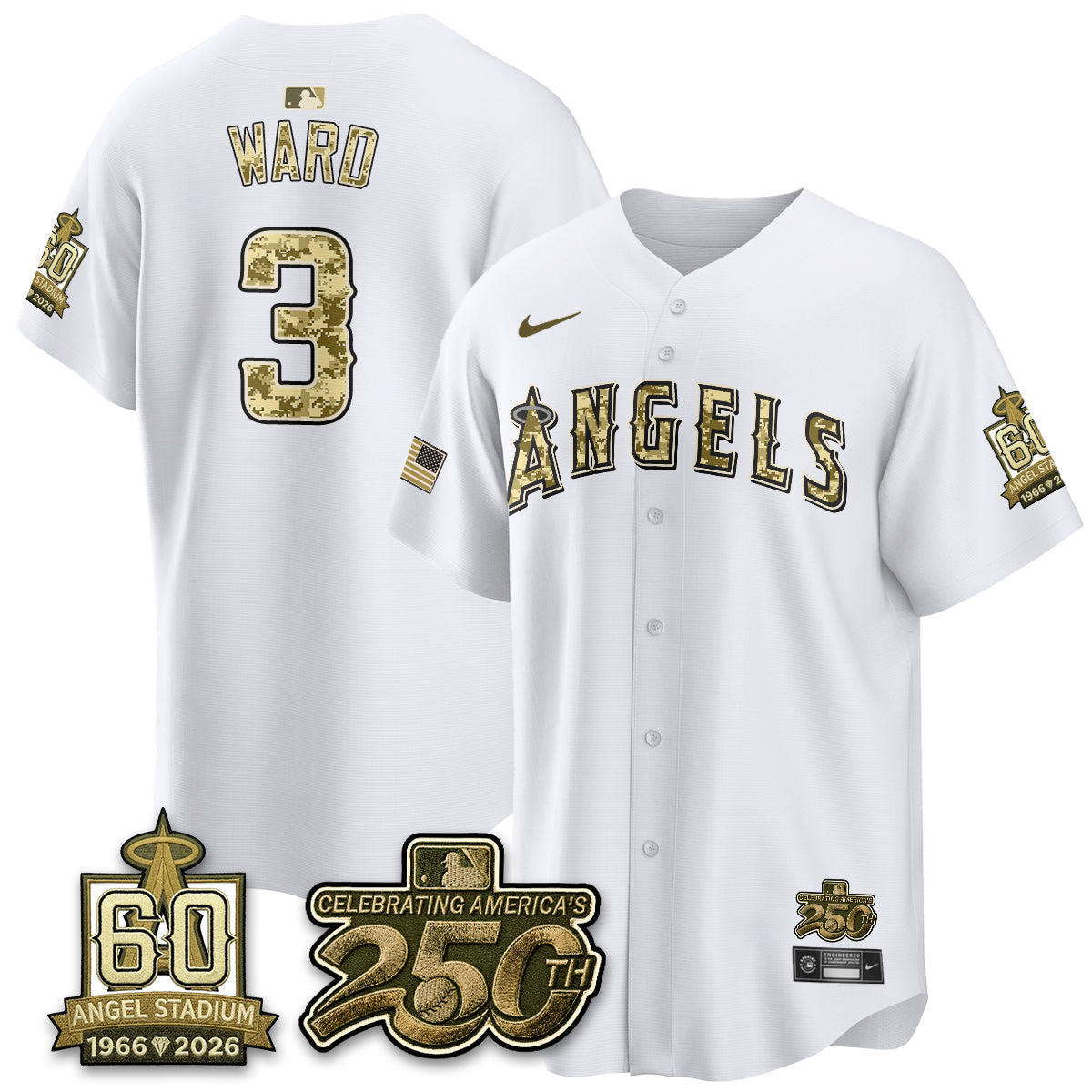 Los Angeles Angels Salute to Service 2026 Vapor Limited Jersey - Stitched-Cuztomshoes
