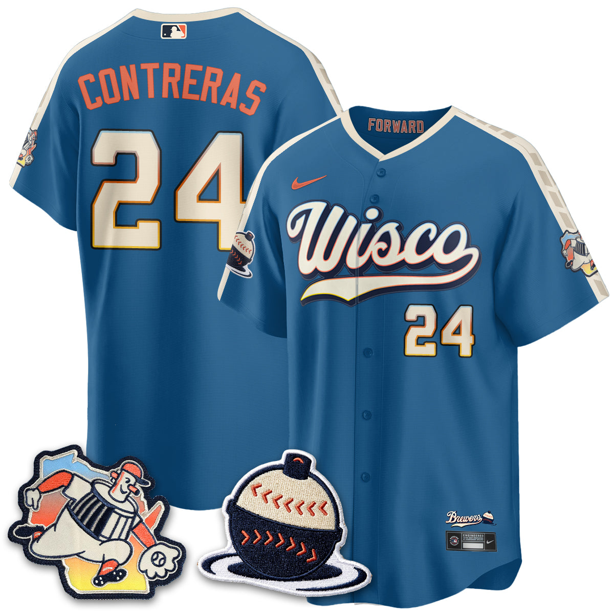 Milwaukee Brewers 2026 City Connect Vapor Limited Jersey - Stitched-Cuztomshoes