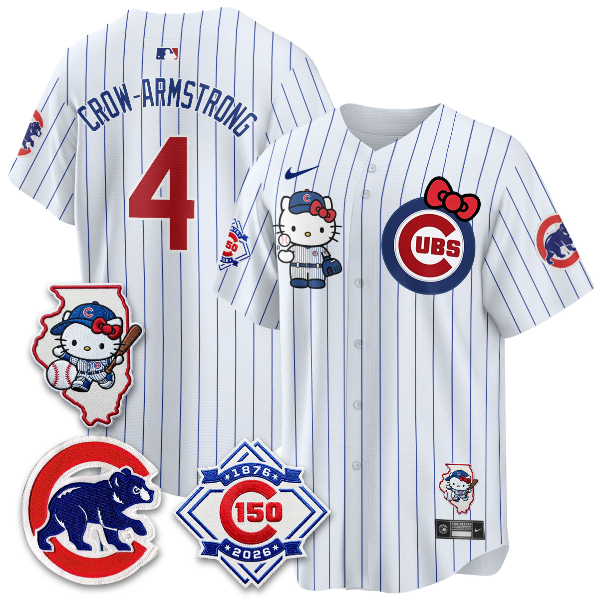 Chicago Cubs x Meow KT Vapor Premier Limited Jersey - Stitched V2