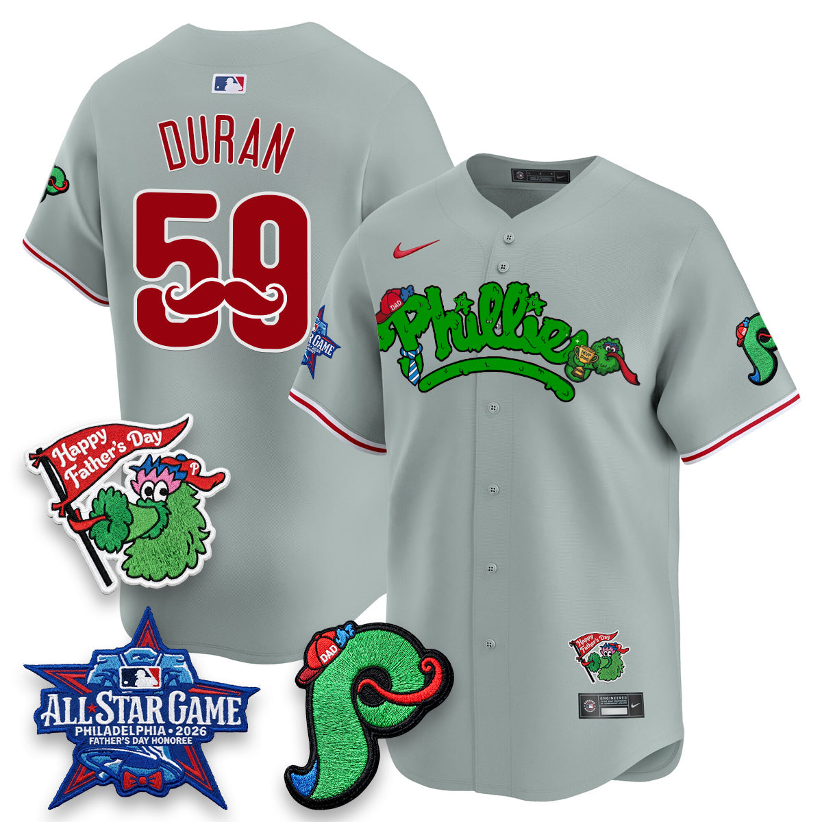 Philadelphia Phillies Happy Father's Day Vapor Jersey - Stitched