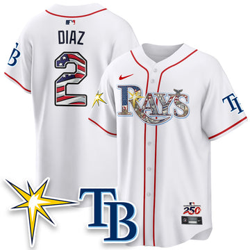 Tampa Bay Rays 2026 Independence Day USA Vapor Limited Jersey - Stitched