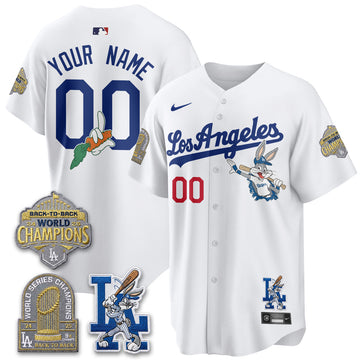 Los Angeles Dodgers Bunny Vapor Limited Custom Jersey - Stitched-Cuztomshoes