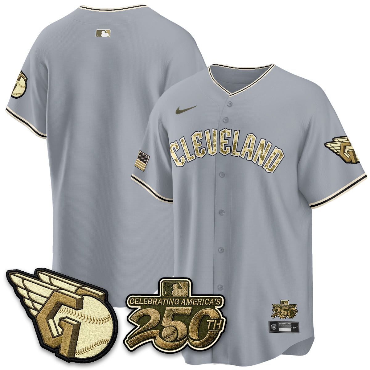 Cleveland Guardians Salute to Service 2026 Vapor Limited Jersey - Stitched