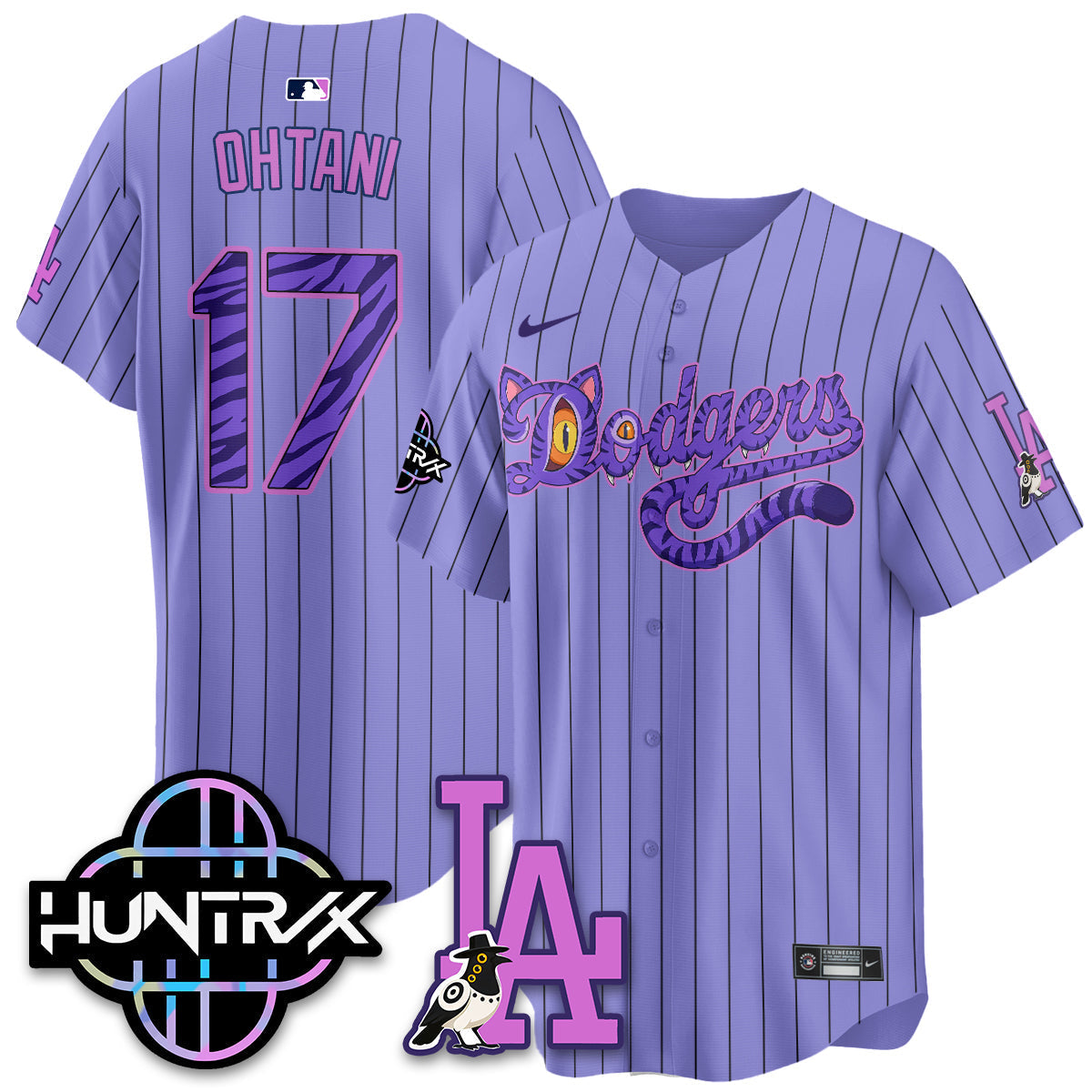 Los Angeles Dodgers x K-Pop Demon Hunters 2026 Vapor Jersey - Stitched-Cuztomshoes