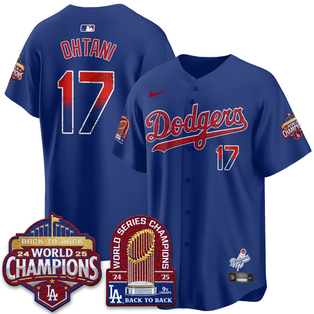Los Angeles Dodgers x Web-Head 2026 Vapor Jersey - Stitched