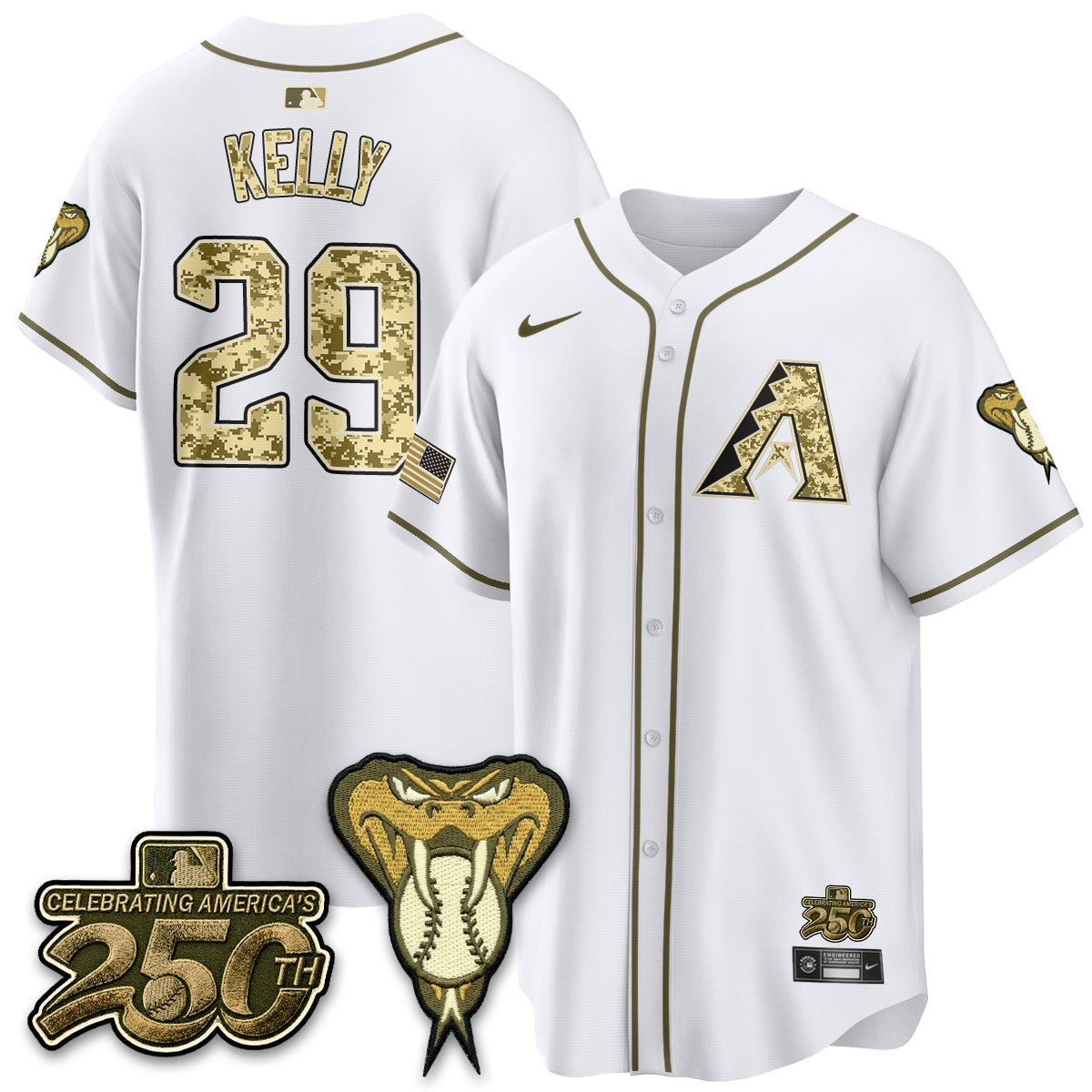 Arizona Diamonbacks Salute to Service 2026 Vapor Premier Limited Jersey - Stitched-Cuztomshoes
