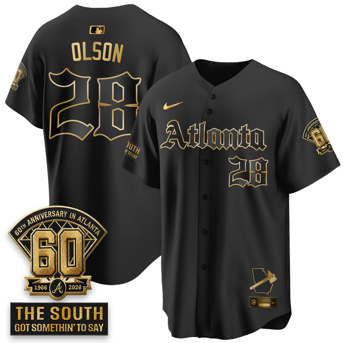 Atlanta Braves 2026 Gothic Edition Vapor Limited Jersey - Stitched V2