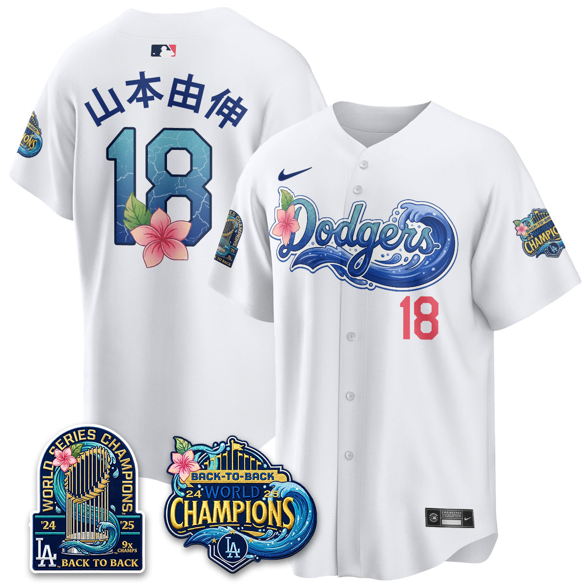 Los Angeles Dodgers Aloha Spirit Vapor Limited Jersey - Stitched-Cuztomshoes