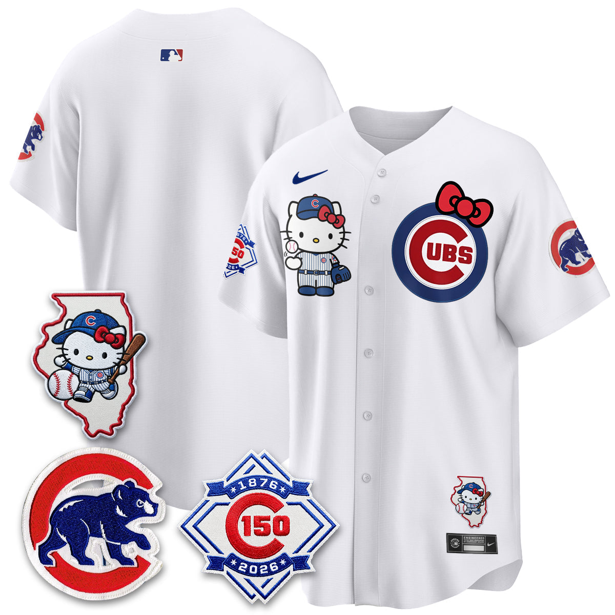Chicago Cubs x Meow KT Vapor Premier Limited Jersey - Stitched V2