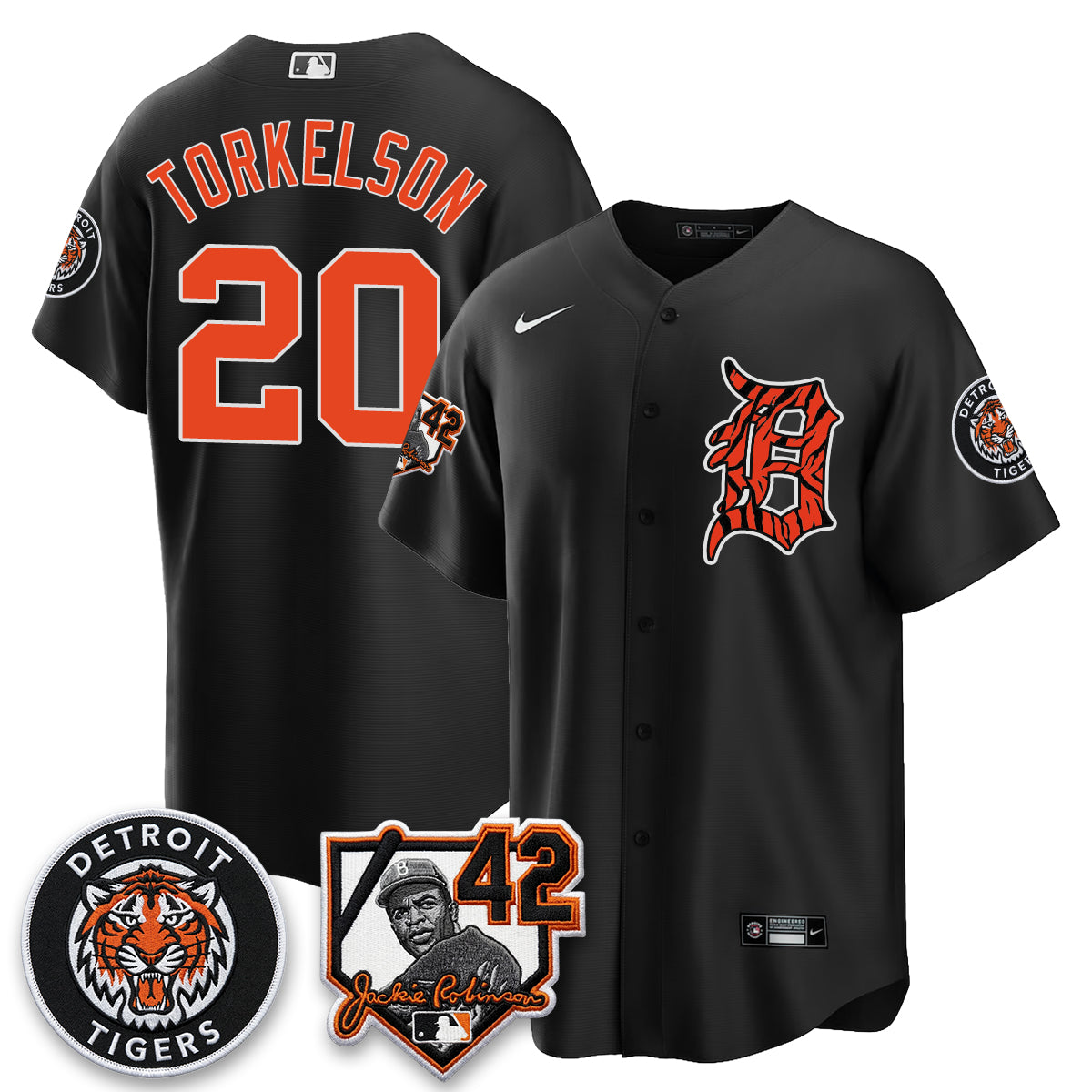 Detroit Tigers 2026 Jackie Robinson Day Vapor Limited Jersey - Stitched