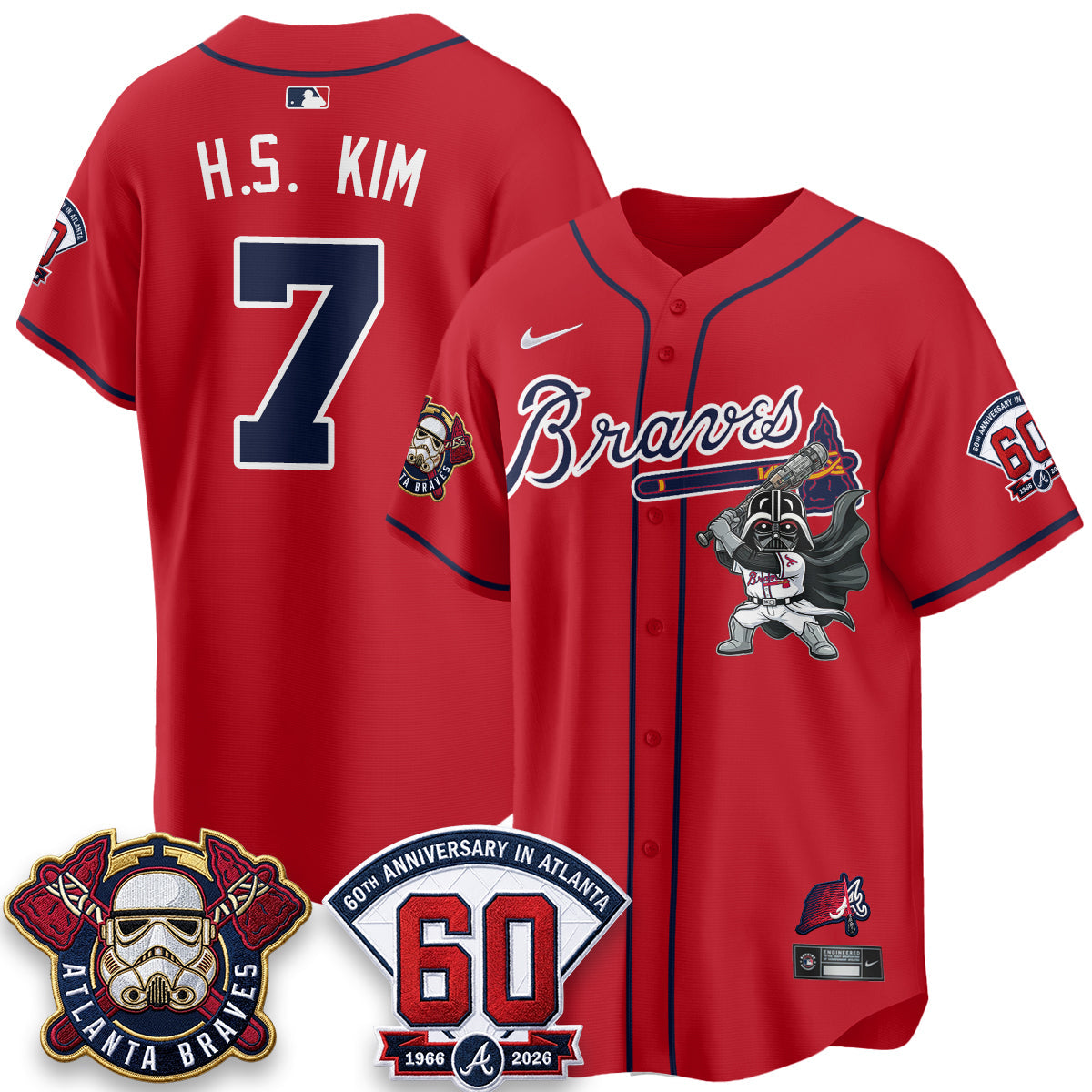 Atlanta Braves x SW Vapor Limited Jersey - Stitched