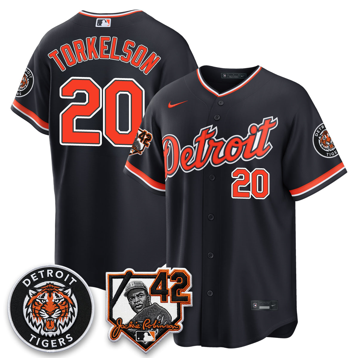 Detroit Tigers 2026 Jackie Robinson Day Vapor Limited Jersey - Stitched